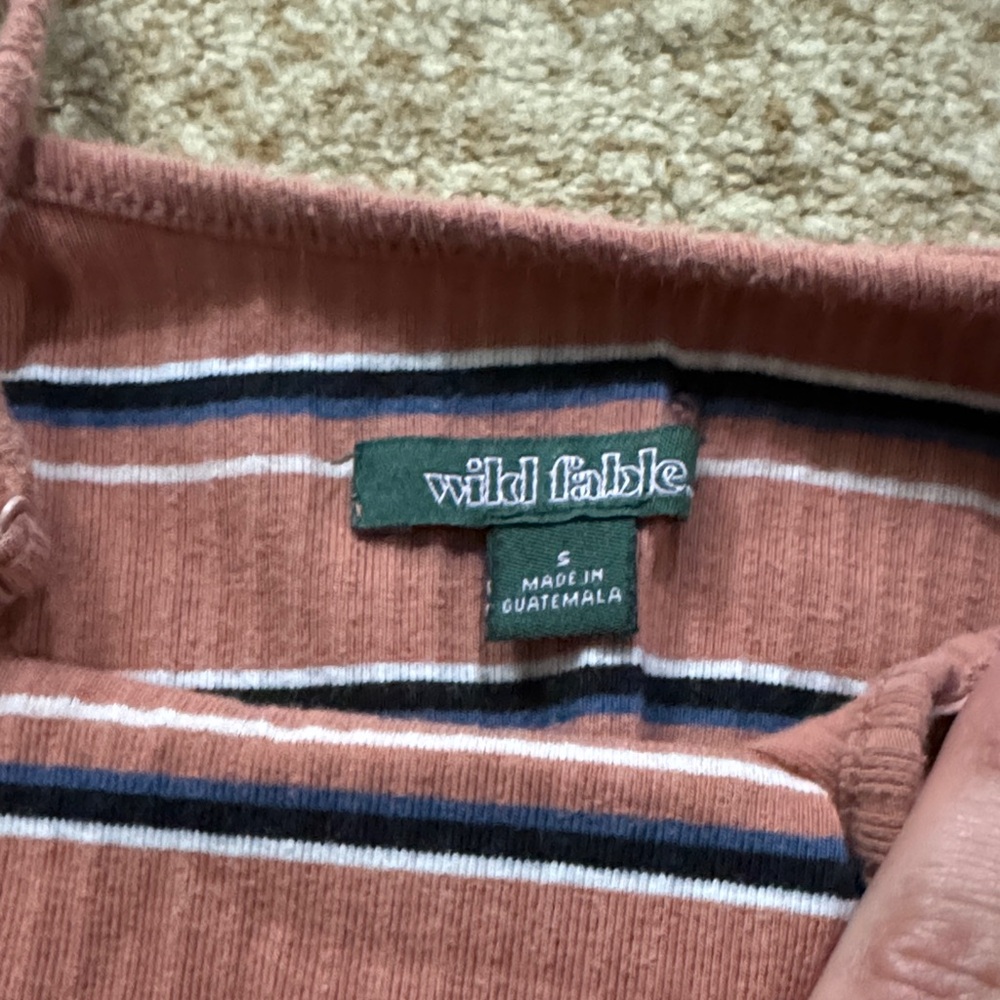 Wild Fable Rust Striped Bodycon Dress(S)-LikeNew-11$